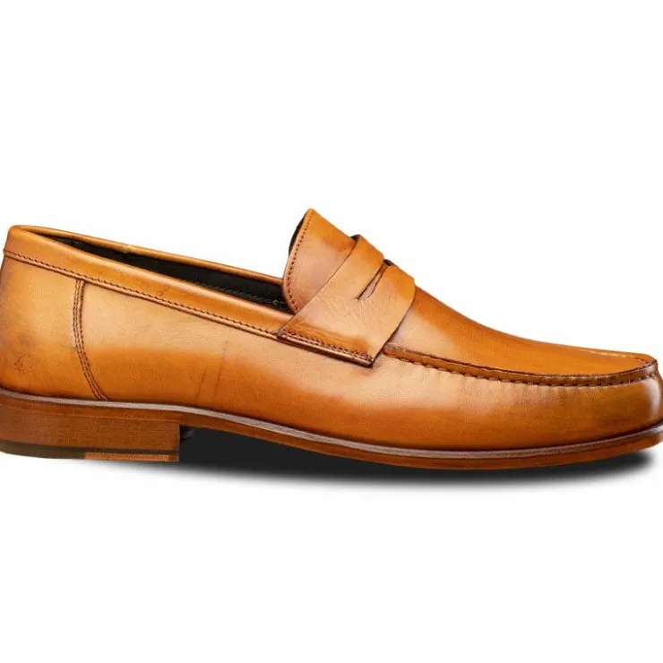 Fashion Calzoleria Toscana Santor Penny Loafers Dark Caramel DarkCaramel