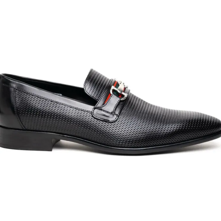 Online Calzoleria Toscana Z229 Parma Calfskin Bit Loafers Black