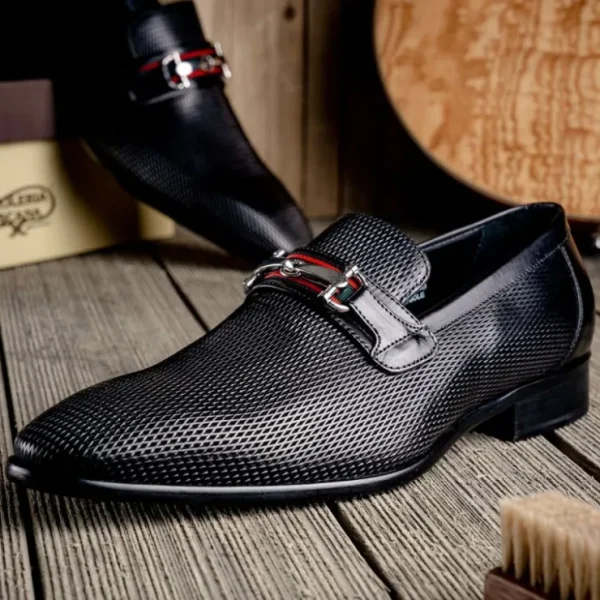 calzoleria_toscana_z_parm_4.webp Online Calzoleria Toscana Z229 Parma Calfskin Bit Loafers Black