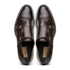 Best Caporicci 5951 Alligator Monk Brown Size 9 DarkBrown