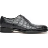 Hot Caporicci 5952 Alligator Oxfords Size 7 Grey