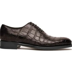 Best Sale Caporicci 5952 Alligator Oxfords Dark Brown Size 9 DarkBrown