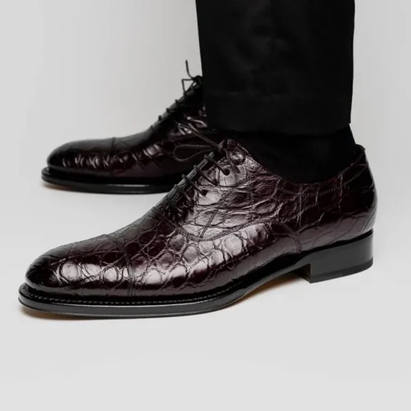 caporicci__alligator_oxfo_5-8.webp Outlet Caporicci 5950 Alligator Oxfords Burgundy