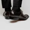 Store Caporicci 1114 Alligator Oxfords TD Moro TDMoro