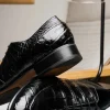 Outlet Caporicci 3319 Alligator Oxfords Black