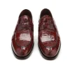 New Caporicci 3321 Alligator Penny Loafers Shoes Sport Rust SportRust