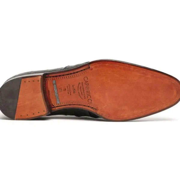 Store Caporicci 1208 Alligator Penny Loafers Brown DarkBrown