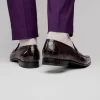 Store Caporicci 9961 Alligator Penny Loafers Bordo Burgundy