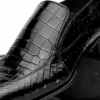 Hot Caporicci 203 Alligator Split Toe Loafers Black