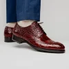 Store Caporicci 3318 Alligator Wingtip Shoes Sport Rust SportRust