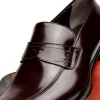 Shop Caporicci 1205 Calfskin Penny Loafers Brown