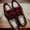 Shop Caporicci 1205 Calfskin Penny Loafers Brown