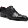 Cheap Caporicci 201 Genuine Alligator Shoes Black