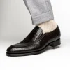 Fashion Caporicci 3324 Ostrich & Peccary Loafers Dark Brown DarkBrown