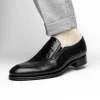 Clearance Caporicci 3324 Ostrich & Peccary Loafers Black