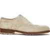 Hot Caporicci 921 Suede Wingtip Oxfords Beige