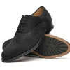 Cheap Caporicci 921 Suede Wingtip Oxfords Black