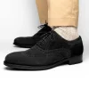 Cheap Caporicci 921 Suede Wingtip Oxfords Black