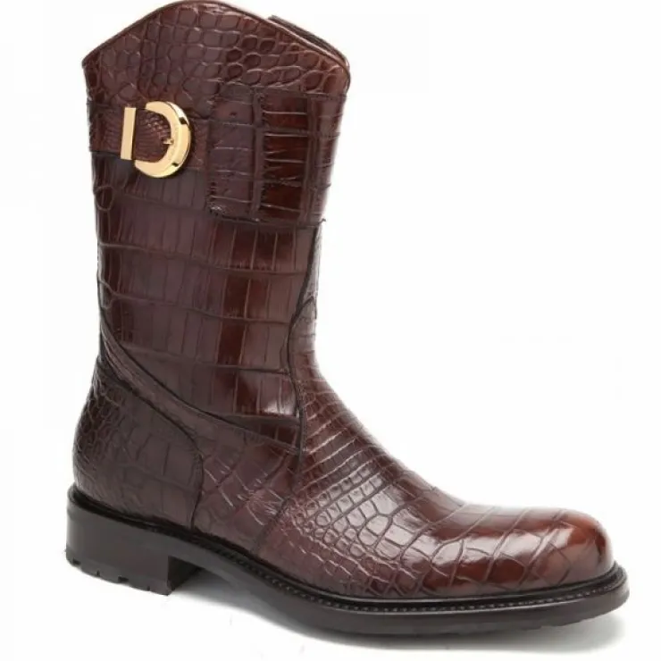 Cheap Caporicci Alligator Boots Gold