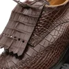 New Caporicci Alligator Golf Shoes Brown