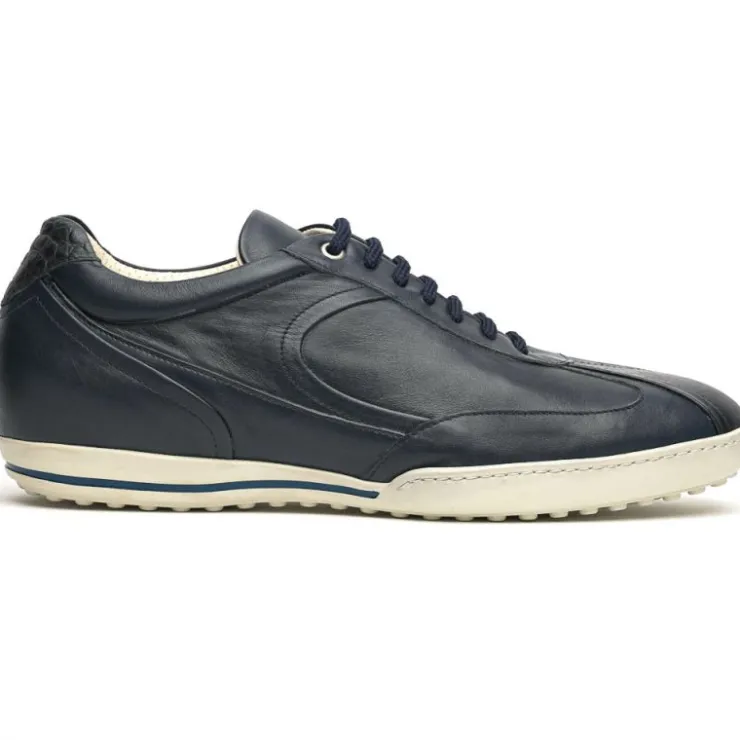 Best Sale Caporicci Los Angeles Calfskin Sneakers Navy