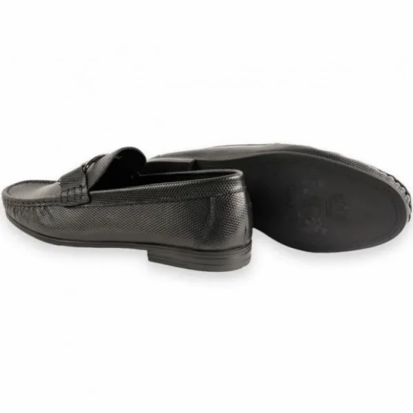 New Corrente 3218 Lizard Buckle Loafer Black