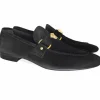 Shop Corrente 5229 Suede Ornament Loafer Black