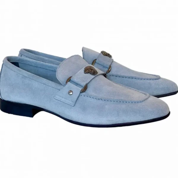 Best Sale Corrente 5229 Suede Ornament Loafer Ice