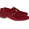 Hot Corrente 5229 Suede Ornament Loafer Wine