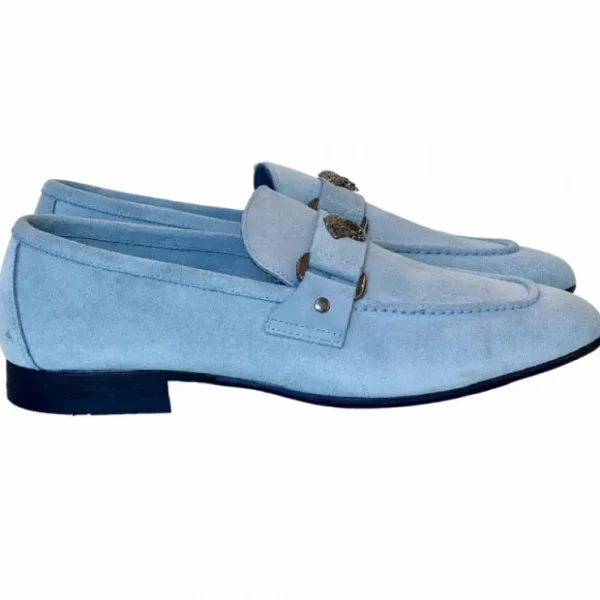 Best Sale Corrente 5229 Suede Ornament Loafer Ice