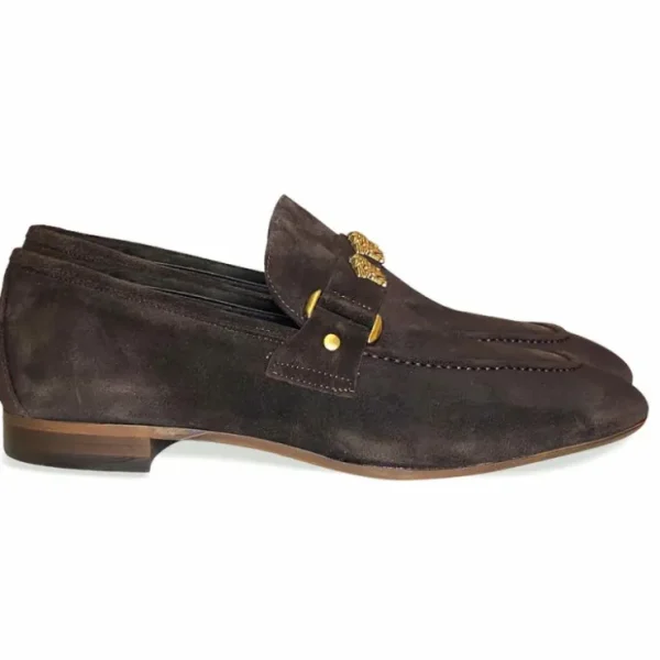 corrente__suede_ornament__2-1.webp Flash Sale Corrente 5229 Suede Ornament Loafer Brown