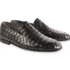 Clearance Corrente 6615 Veneta Hand Woven Loafers Black