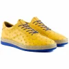 Flash Sale Corrente by Pelle Line Monacro P0001 Ostrich Fashion Sneakers Yellow