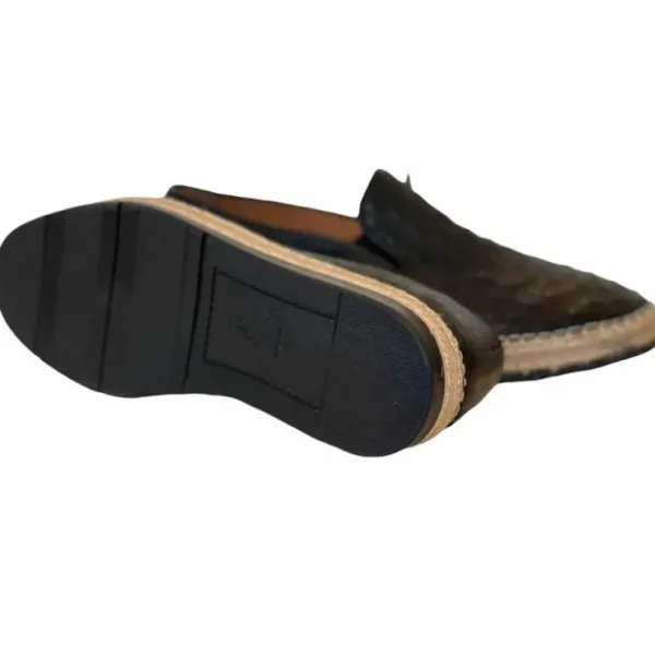 Sale Corrente by Pelle Line San Remo P00031 Ostrich Fashion Loafers Black