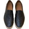 Sale Corrente by Pelle Line San Remo P00031 Ostrich Fashion Loafers Black