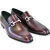 Online Corrente C119-4851 Bit Buckle Loafers Burgundy