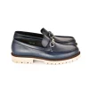 Fashion Corrente C0001202-7887 Buckle Loafer Blue