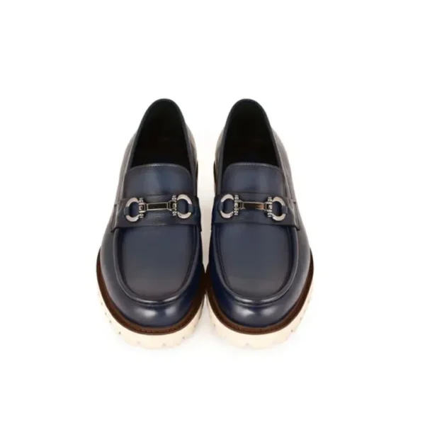 Fashion Corrente C0001202-7887 Buckle Loafer Blue