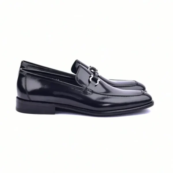 Cheap Corrente C043-6415 Buckle Loafers Black