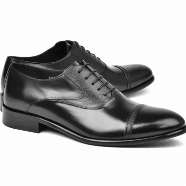 Sale Corrente C001201-5256 Cap Toe Lace Up Black