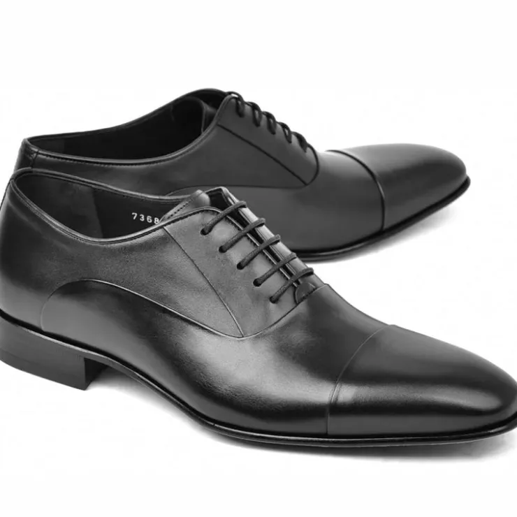 Hot Corrente C0001201-7368 Cap Toe Oxford Black