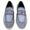 Shop Corrente C0018-5496 Contrast Penny Loafers Jeans