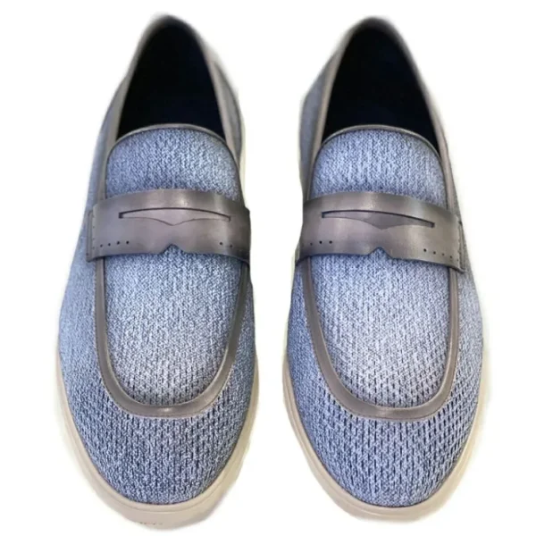 corrente_c_contrast_penny_2.webp Shop Corrente C0018-5496 Contrast Penny Loafers Jeans