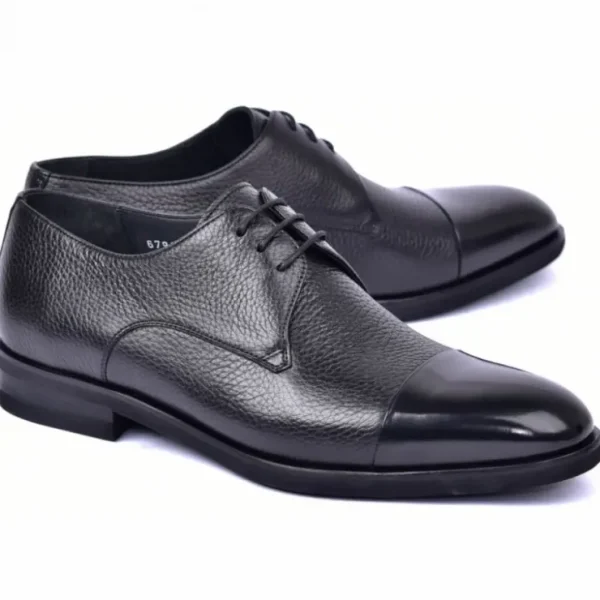 corrente_c_deer_skin_cap__0.webp Clearance Corrente C0015-6793 Deer Skin Cap Toe Black