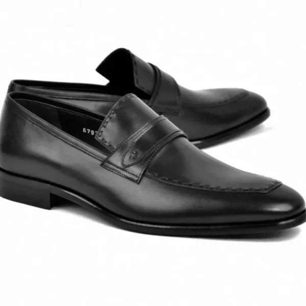 Clearance Corrente C0436-6797 Dress Loafer Black