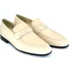 Hot Corrente C163-5532 Full Deer Skin Loafers Beige