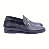 Online Corrente C02201-5405 Genuine Ostrich Loafers Black