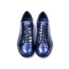 Best Corrente C001306-5581 Genuine Ostrich Fashion Sneakers Navy