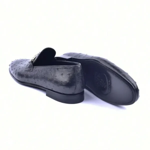 corrente_c_genuine_ostric_2-5.webp Online Corrente C02201-5405 Genuine Ostrich Loafers Black