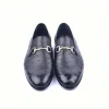 Online Corrente C02201-5405 Genuine Ostrich Loafers Black